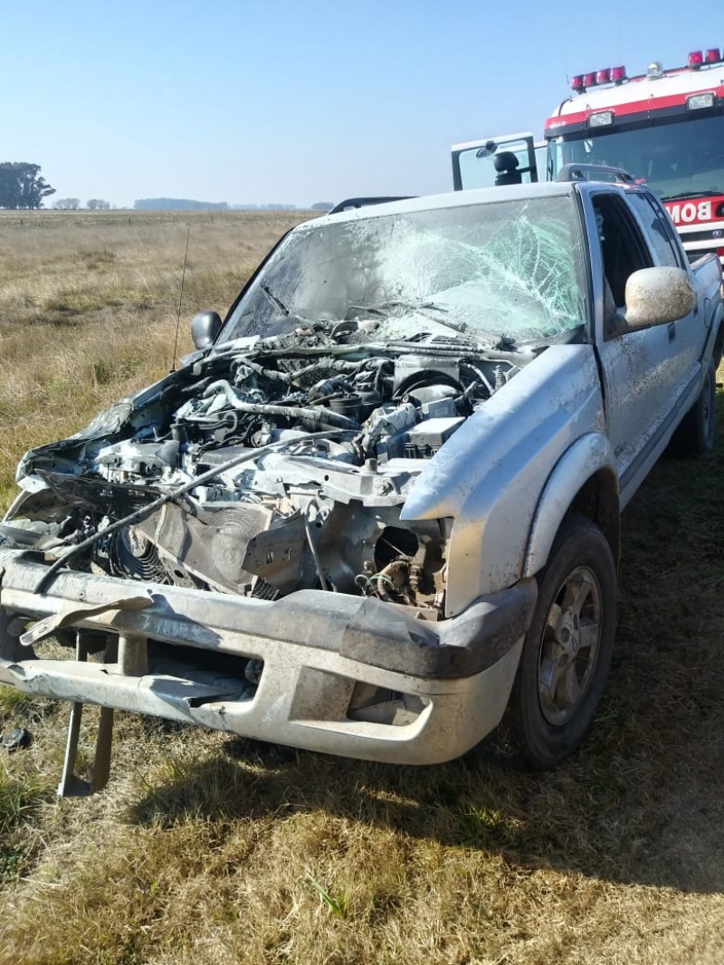 Ruta 226: un joven herido al chocar contra un cami�n